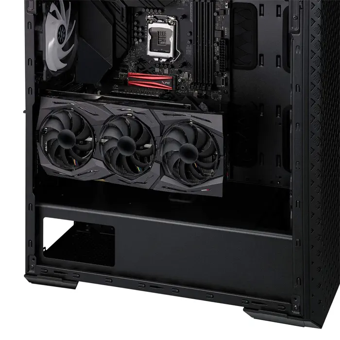 XPG DEFENDER PRO-BKCWW Temperli Cam Mesh ARGB USB 3.0 Siyah E-ATX Mid-Tower Gaming (Oyuncu) Kasa