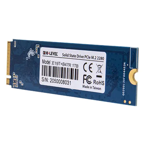 Hi-Level HLV-M2PCIeG4X4SSD2280/1T 1TB 3600/3400MB/s PCIe NVMe M.2 SSD Disk