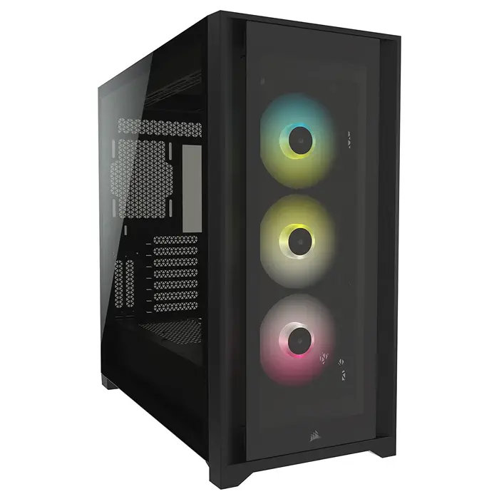 Corsair iCUE 5000X RGB CC-9011212-WW USB 3.1 Type-C Temperli Cam Siyah E-ATX Mid-Tower Gaming (Oyuncu) Kasa