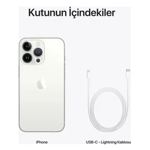 iPhone 13 Pro Max 512GB MLLG3TU/A Gümüş Cep Telefonu - Apple Türkiye Garantili