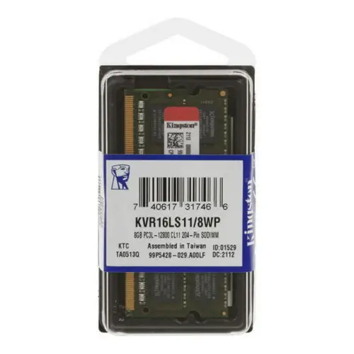 Kingston ValueRAM KVR16S11/8WP 8GB (1x8GB) DDR3 1600MHz CL11 Notebook Ram (Bellek)