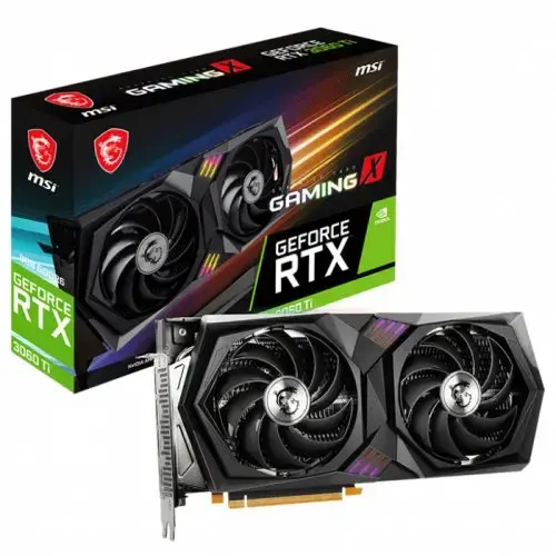 MSI GeForce RTX 3060 Ti GAMING X 8G LHR 8GB GDDR6 256Bit DX12 Gaming Ekran Kartı + MSI A520M-A PRO AMD A520 Soket AM4 DDR4 4600(OC)MHz mATX Gaming Anakart Bundle