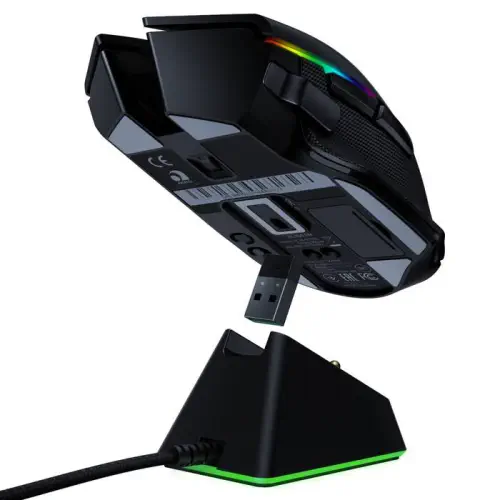 Razer Basilisk Ultimate + Şarj İstasyonu RZ01-03170100-R3G1 20000 DPI 11 Tuş RGB Optik Siyah Kablosuz Gaming (Oyuncu) Mouse
