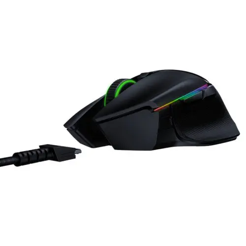Razer Basilisk Ultimate + Şarj İstasyonu RZ01-03170100-R3G1 20000 DPI 11 Tuş RGB Optik Siyah Kablosuz Gaming (Oyuncu) Mouse