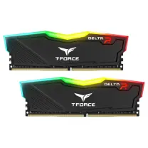 Team T-Force Delta RGB Black 16GB (2x8GB) 3600MHz CL18 DDR4 Gaming Ram (TF3D416G3600HC18JDC01)