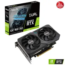 ASUS Dual GeForce RTX 3050 OC DUAL-RTX3050-O8G 8GB GDDR6 128Bit DX12 Gaming (Oyuncu) Ekran Kartı