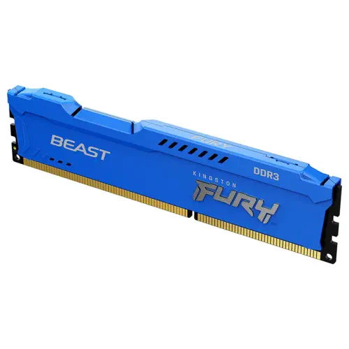 Kingston Fury Beast KF316C10B/8 8GB (1x8GB) DDR3 1600MHz CL10 Mavi Gaming Ram (Bellek)