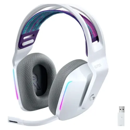 Logitech G733 White 981-000883 7.1 Surround RGB Mikrofonlu LightSpeed Kablosuz Gaming (Oyuncu) Kulaklık