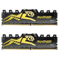 Apacer Panther Black-Gold 32GB (2x16GB) DDR4 3200MHz CL16 Gaming Ram (AH4U32G32C28Y7GAA-2)