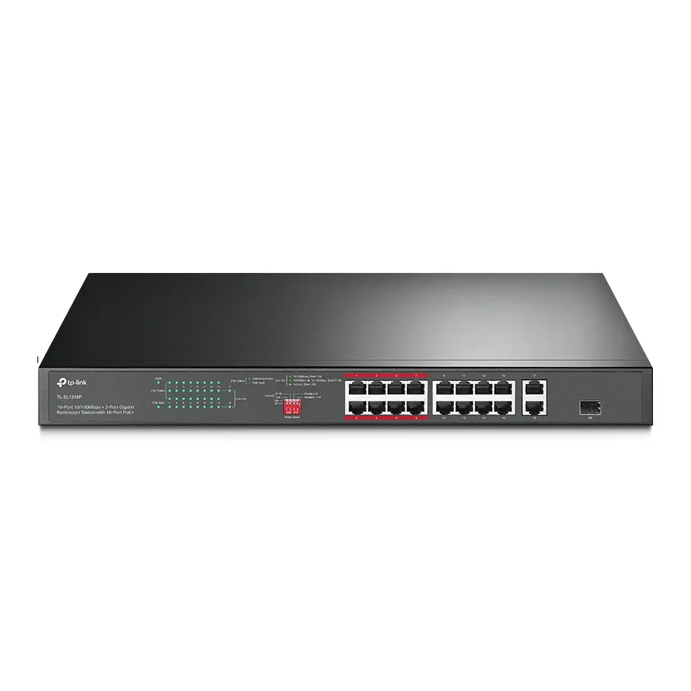 TP-Link  TL-SL1218P 16 Port Yönetilemez Switch