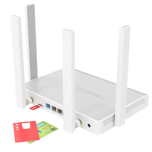Keenetic Hero KN-2310 AC1300 5 Port Dual Band Mesh Wi-Fi 4G Modem Router