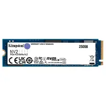 Kingston NV2 SNV2S/250G 250GB 3000/1300MB/s PCIe NVMe M.2 SSD Disk