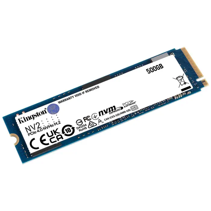 Kingston NV2 SNV2S/500G 500GB 3500/2100MB/s PCIe NVMe M.2 SSD Disk