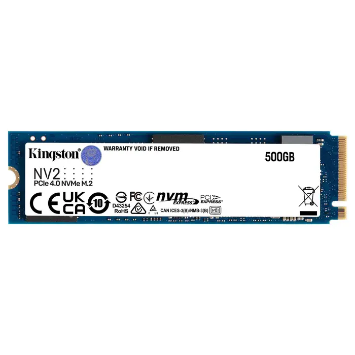 Kingston NV2 SNV2S/500G 500GB 3500/2100MB/s PCIe NVMe M.2 SSD Disk