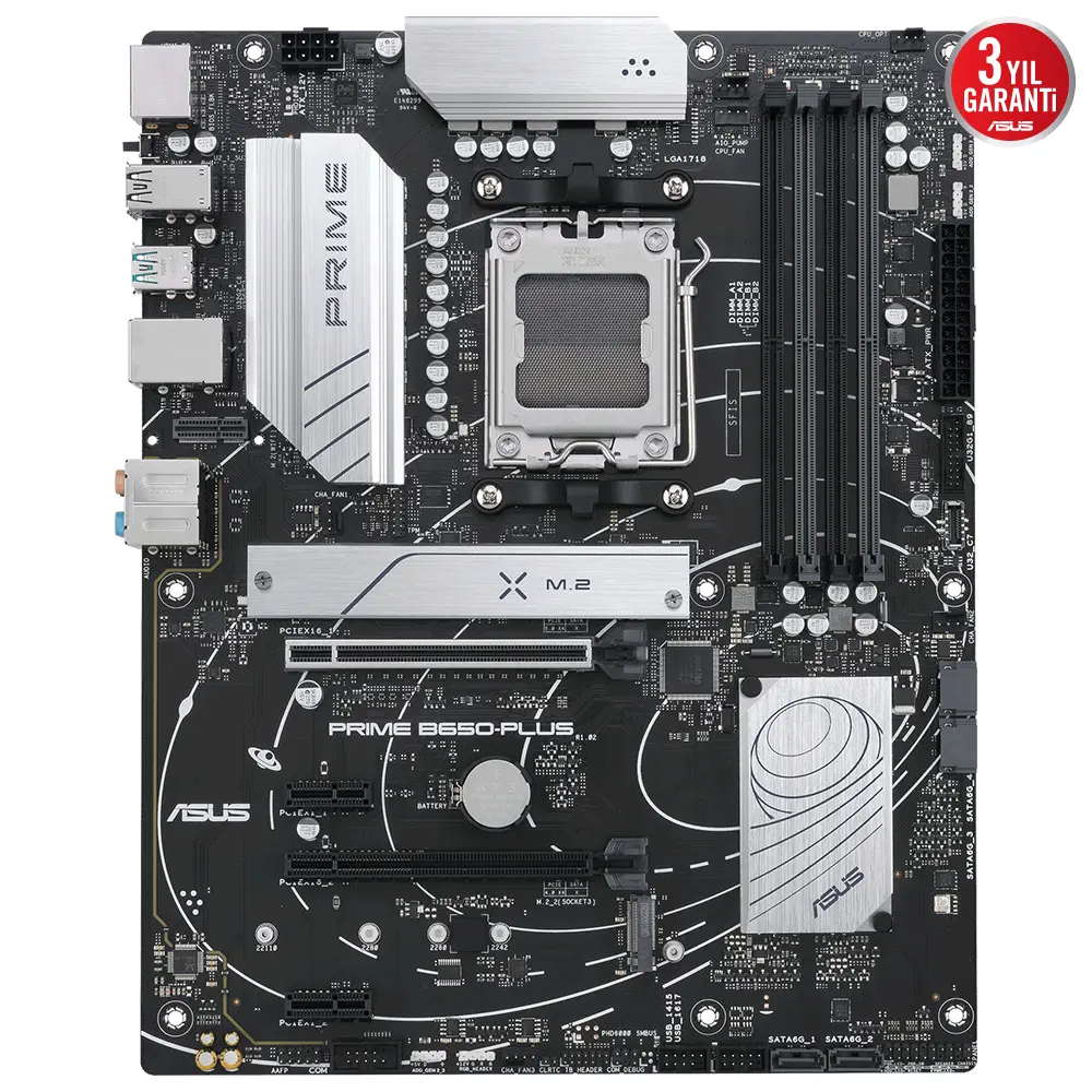 ASUS Prime B650-Plus-CSM AMD B650 Soket AM5 DDR5 6400(OC)MHz ATX Gaming (Oyuncu) Anakart