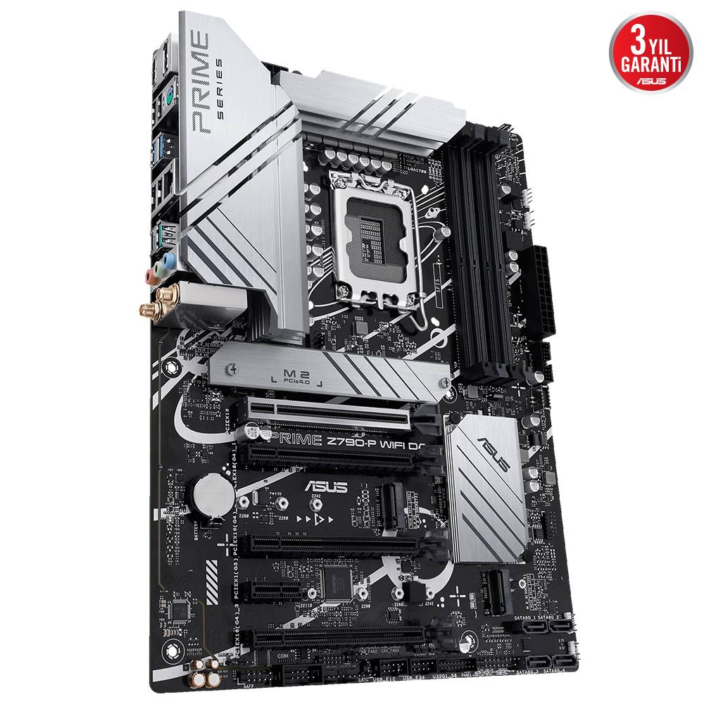 ASUS Prime Z790-P WIFI D4 Intel Z790 Soket 1700 DDR4 5333(OC)MHz ATX Gaming (Oyuncu) Anakart