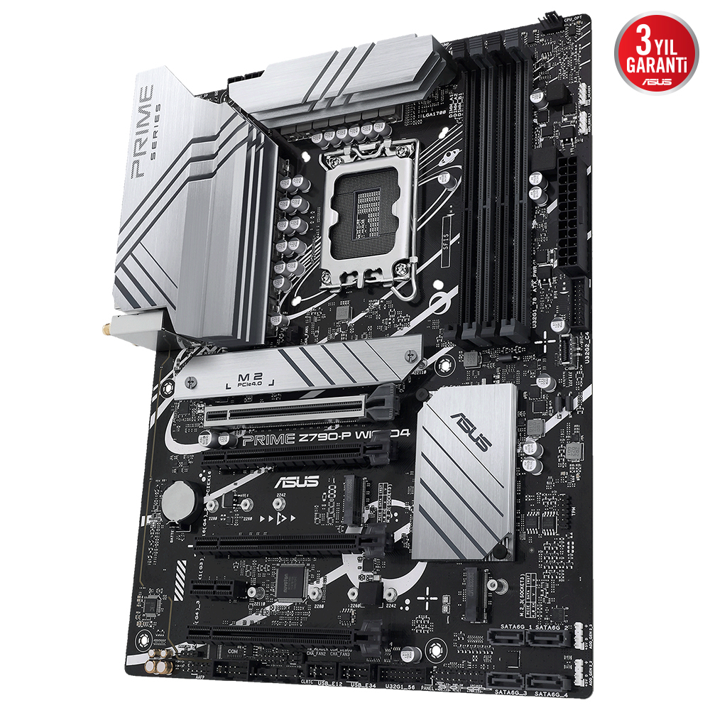 ASUS Prime Z790-P WIFI D4 Intel Z790 Soket 1700 DDR4 5333(OC)MHz ATX Gaming (Oyuncu) Anakart