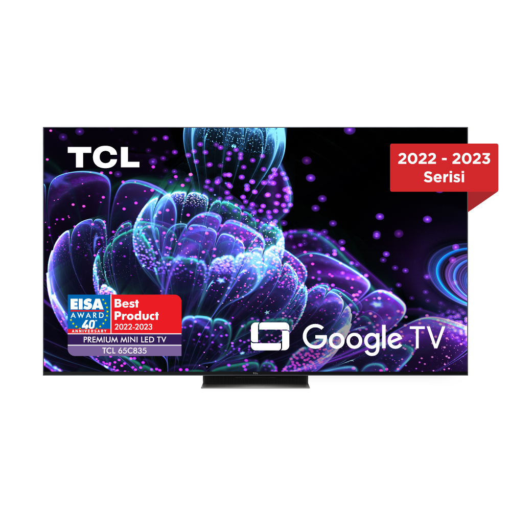 TCL 65C835 65″ 165 Ekran 4K Ultra HD Uydu Alıcılı Google Mini LED TV