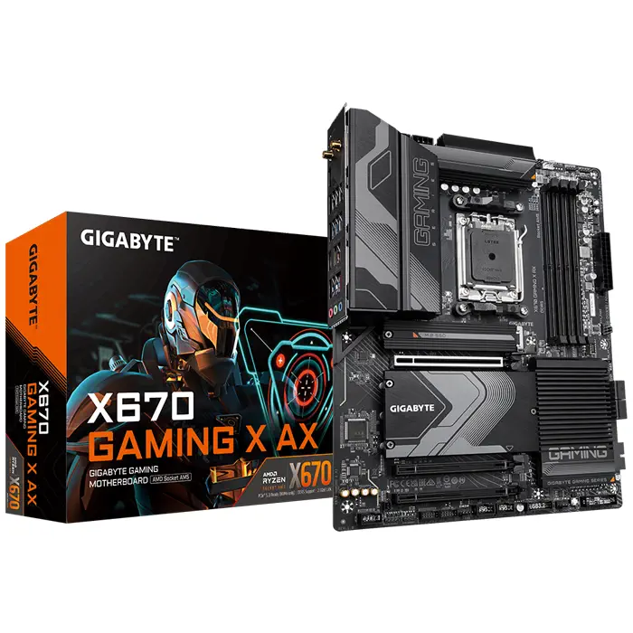 Gigabyte X670 Gaming X AX AMD X670 Soket AM5 DDR5 6400(OC)MHz ATX Gaming (Oyuncu) Anakart