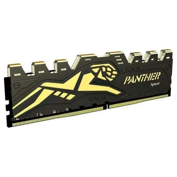 Apacer Panther Black-Gold 16GB (1x16GB) DDR4 3600MHz CL18 Gaming Ram (AH4U16G36C25Y7GAA-1)