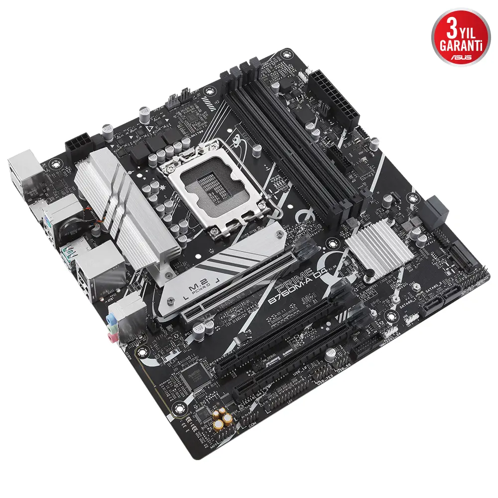 ASUS Prime B760M-A D4 Intel B760 Soket 1700 DDR4 5333(OC)MHz mATX Gaming (Oyuncu) Anakart