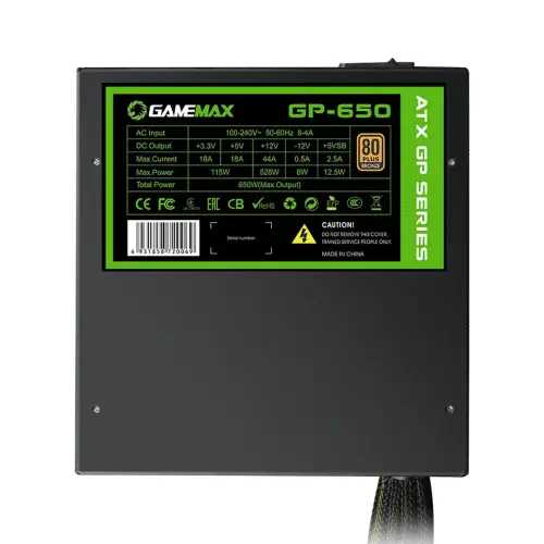 Gamemax GP-650 80+ Bronze Power Supply