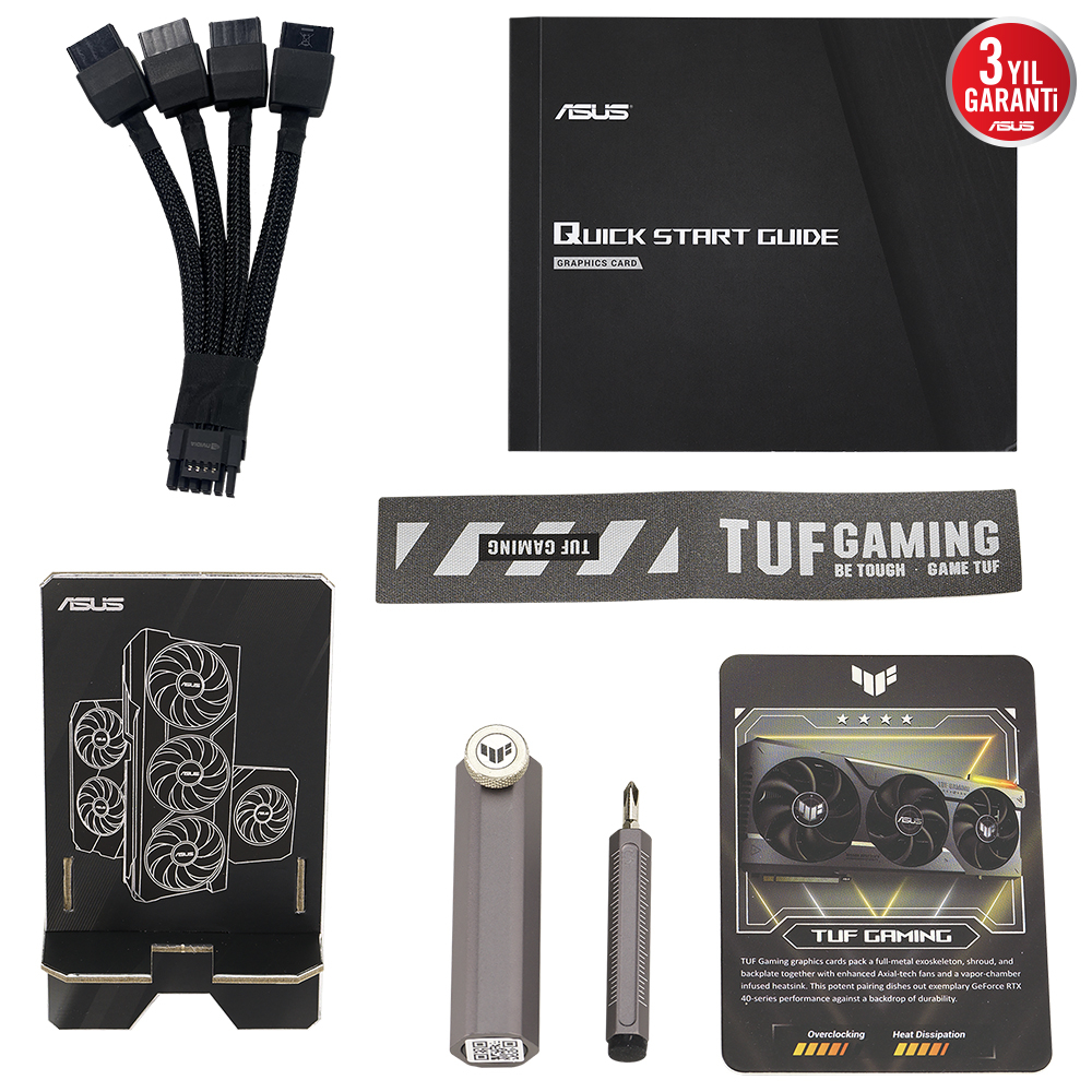 ASUS TUF Gaming GeForce RTX 4080 TUF-RTX4080-16G-GAMING 16GB GDDR6X 256Bit DX12 DLSS 3 Gaming (Oyuncu) Ekran Kartı