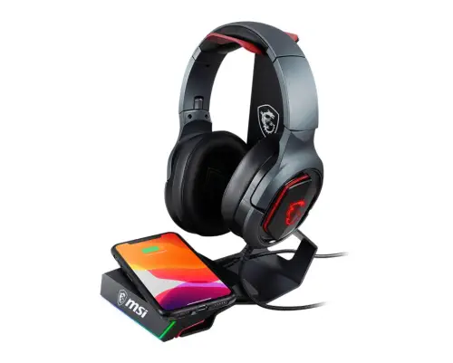 MSI HS01 Combo RGB Gaming Kulaklık Standı ve Kablosuz Şarj