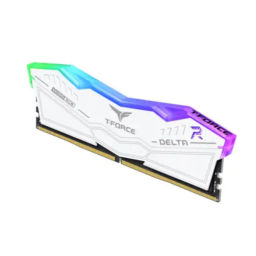 Team T-Force DELTA RGB White 32GB(2x16GB) 7200Mhz DDR5 CL34 Gaming Ram (FF4D532G7200HC34ADC01)