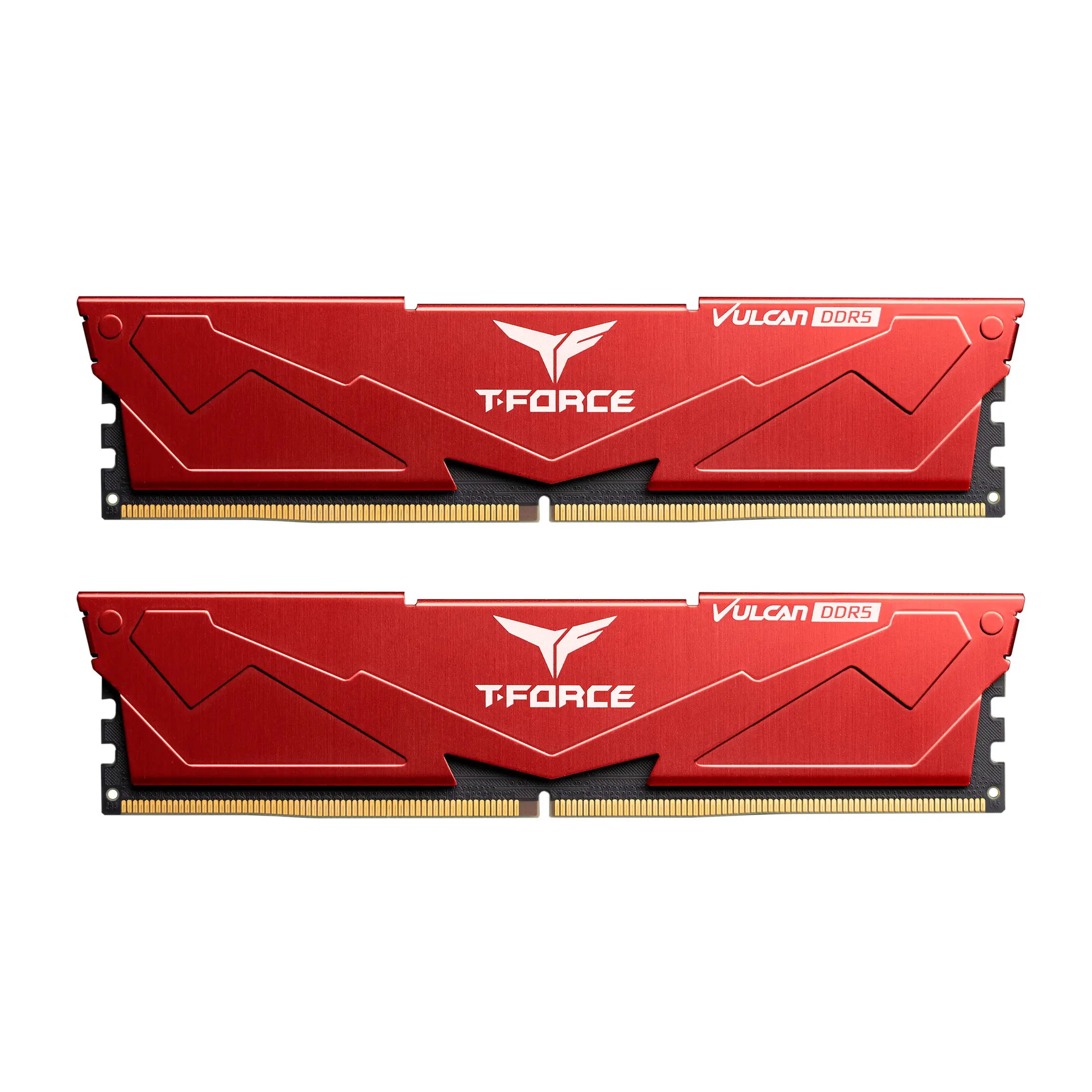 Team T-Force Vulcan 32GB(2x16GB) DDR5 5200Mhz CL40 Kırmızı Gaming Ram (FLRD532G5200HC40CDC01)