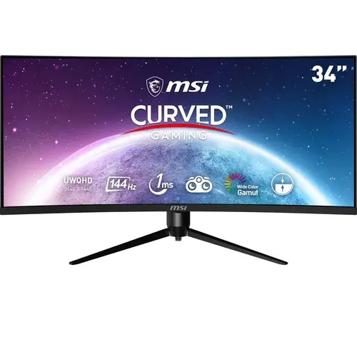 MSI MAG342CQPV 34” 1ms 100Hz Adaptive Sync VA UWQHD Curved Gaming (Oyuncu) Monitör