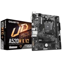 Gigabyte A520M K V2 1.0 DDR4 AMD A520 Soket AM4 DDR4 5100(OC)MHz mATX Gaming (Oyuncu) Anakart