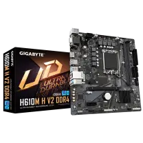 Gigabyte H610M H V2 DDR4 Intel H610 Soket 1700 DDR4 3200MHz mATX Gaming (Oyuncu) Anakart