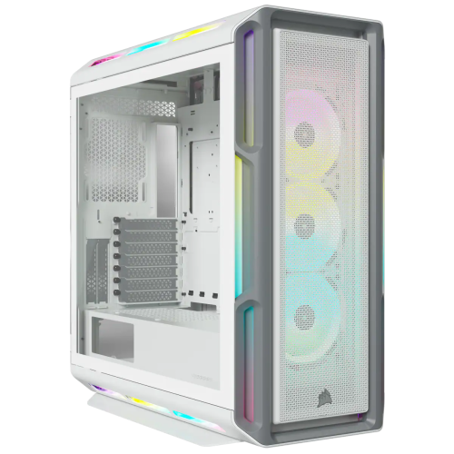 Corsair iCUE 5000T RGB Temperli Cam Mid-Tower ATX Beyaz Gaming (Oyuncu) Kasa
