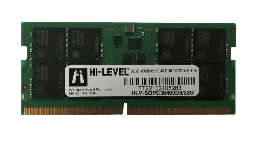 Hi-Level HLV-SOPC38400D5/32G 32GB (1x32GB) DDR5 4800MHz CL38 Notebook RAM (Bellek)