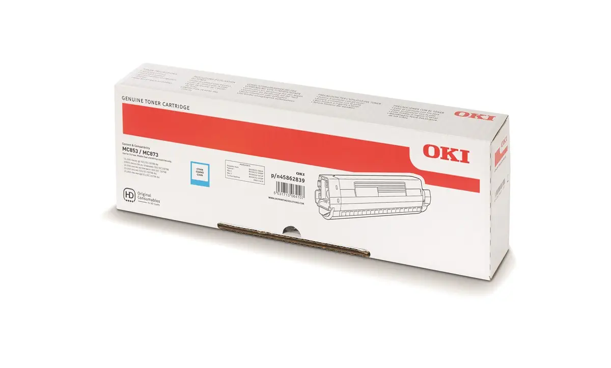 Oki 45862839 MC853/MC873/MC883 Mavi Toner