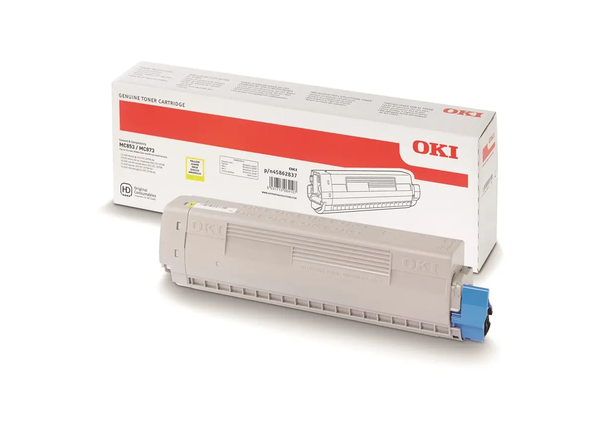 Oki 45862837 MC853/MC873/MC883 Sarı Toner