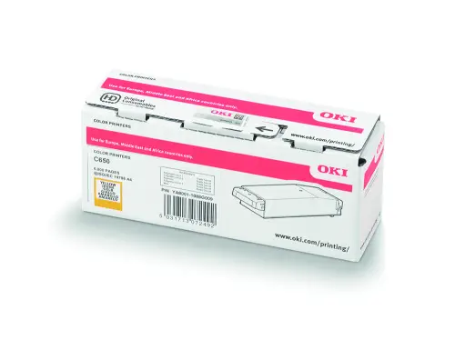 Oki 9006129 Y-C650 Sarı Toner