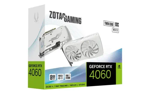 Zotac Gaming GeForce RTX 4060 Twin Edge OC White ZT-D40600Q-10M 8GB GDDR6 128Bit DX12 DLSS 3 Gaming (Oyuncu) Ekran Kartı