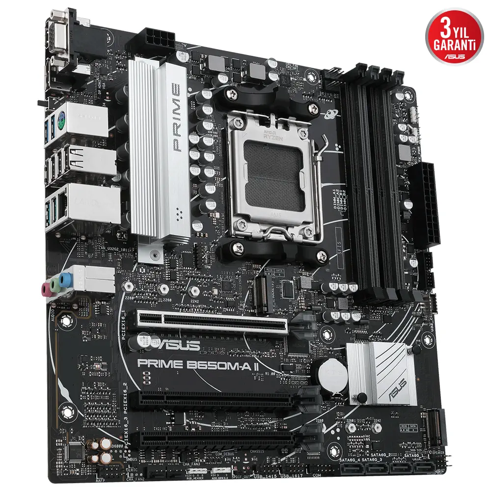 ASUS Prime B650M-A II-CSM AMD B650 AM5 Soket DDR5 6400 Mikro ATX Anakart