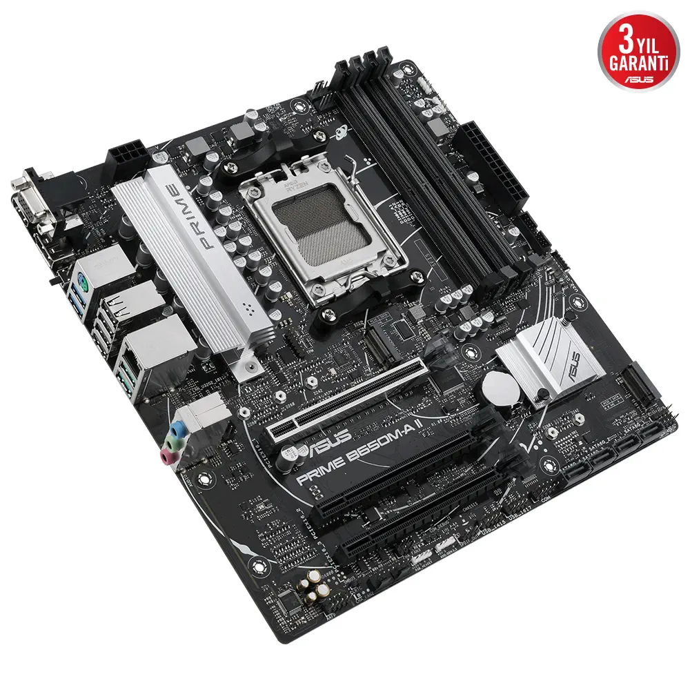 ASUS Prime B650M-A II-CSM AMD B650 AM5 Soket DDR5 6400 Mikro ATX Anakart