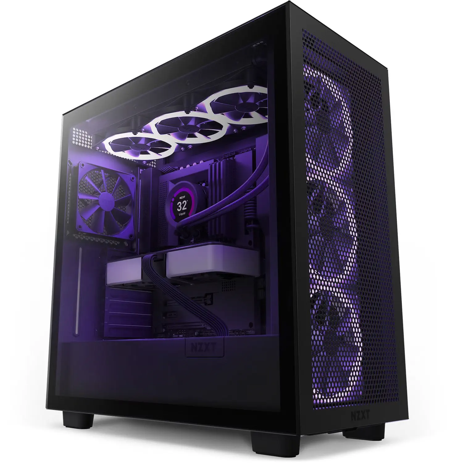 NZXT H Series H7 Flow CM-H71FB-01 Siyah Mid Tower Gaming (Oyuncu) Kasa