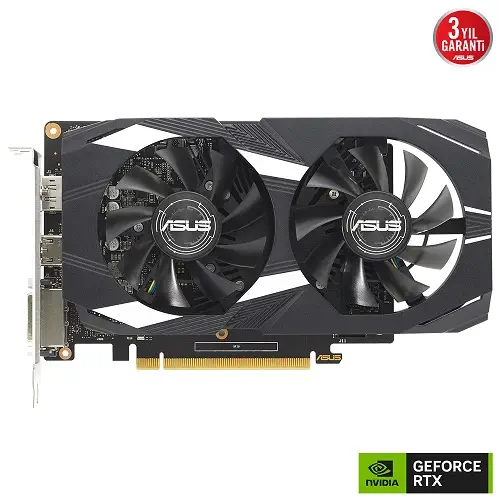 Asus Dual GeForce GTX 1650 V2 DUAL-GTX1650-4GD6-P-V2 4GB GDDR6 128Bit DX12 Gaming (Oyuncu) Ekran Kartı