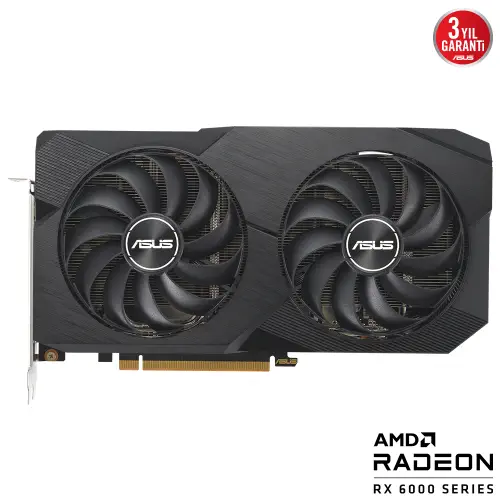 Asus Dual Radeon RX 6650 XT OC DUAL-RX6650XT-O8G-V2 8GB GDDR6 128Bit DX12 Gaming (Oyuncu) Ekran Kartı