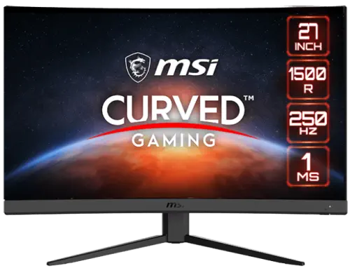 MSI G27C4X 27″ 1ms 250Hz FreeSync Premium HDR Ready VA 1500R Curved  Full HD Gaming (Oyuncu) Monitör