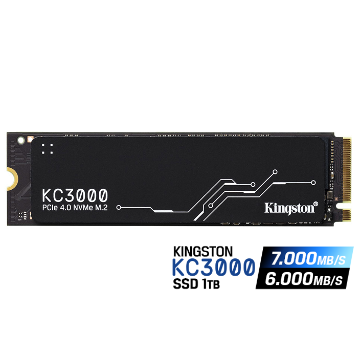 SKC3000S - 1024G: Disque SSD KC3000 NVMe™ Kingston, 1 To, M