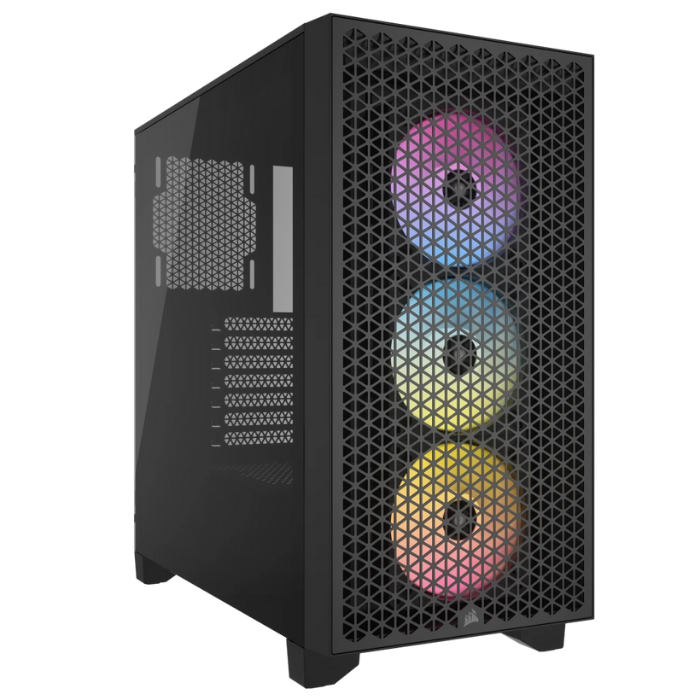 CORSAIR iCUE 3000D RGB Temperli Cam Mid-Tower ATX Siyah Gaming (Oyuncu) Kasa