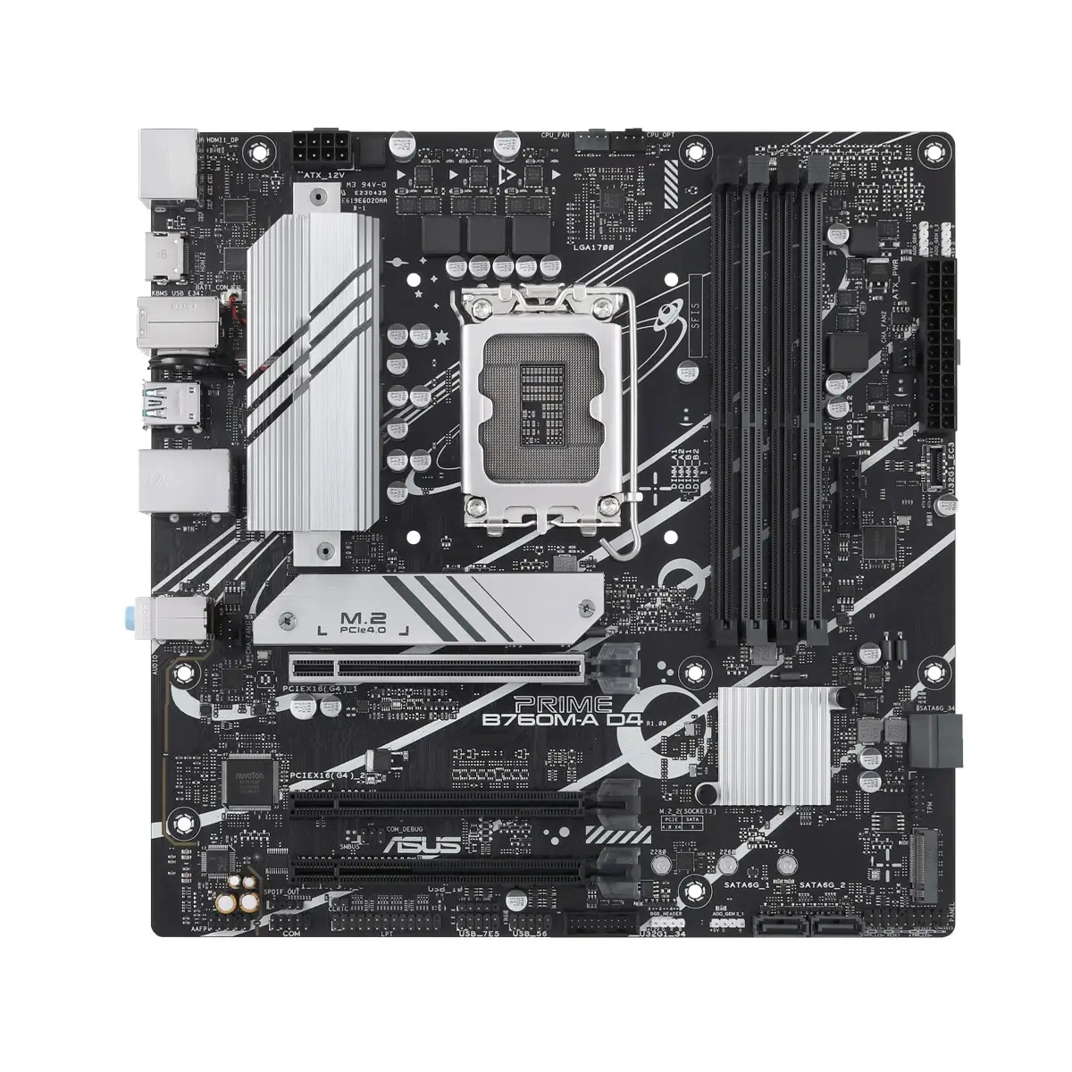 ASUS PRIME B760M-A D4/CSM Intel LGA1700 DDR4 5333(OC)MHz mATX Gaming (Oyuncu) Anakart 