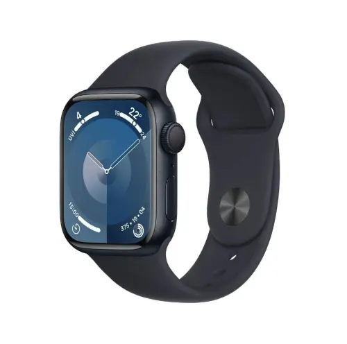 Apple Watch Series 9 GPS 41mm Gece Yarısı Alüminyum Kasa ve Gece Yarısı Spor Kordon - M/L - MR8X3TU/A