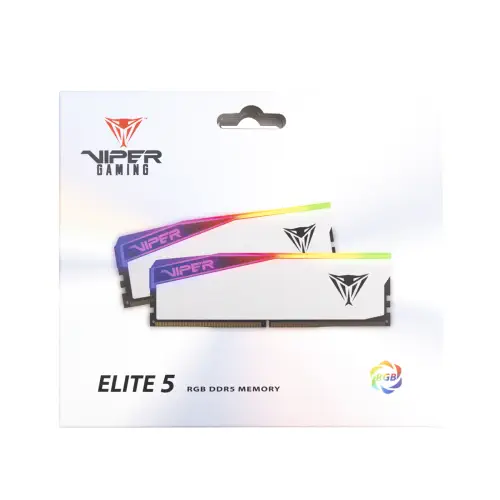 Patriot Viper Elite 5 RGB PVER532G70C38KW 32GB (2x16GB) DDR5 7000MHz CL38 Gaming Ram (Bellek)